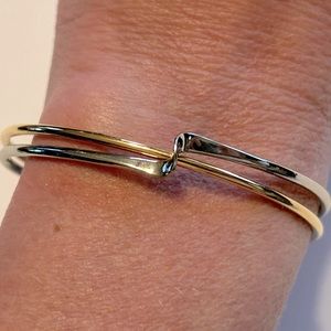 Lia Sophia two tone cuff bracelet
